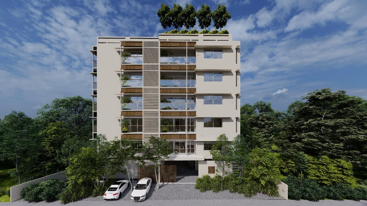 Modern luxury residence background